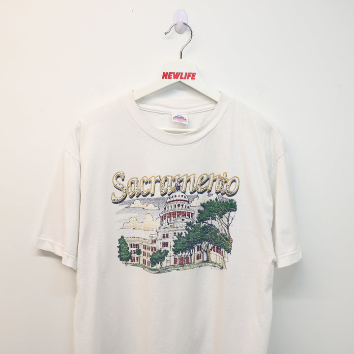 Vintage 90's Sacremento California Tee - L-NEWLIFE Clothing