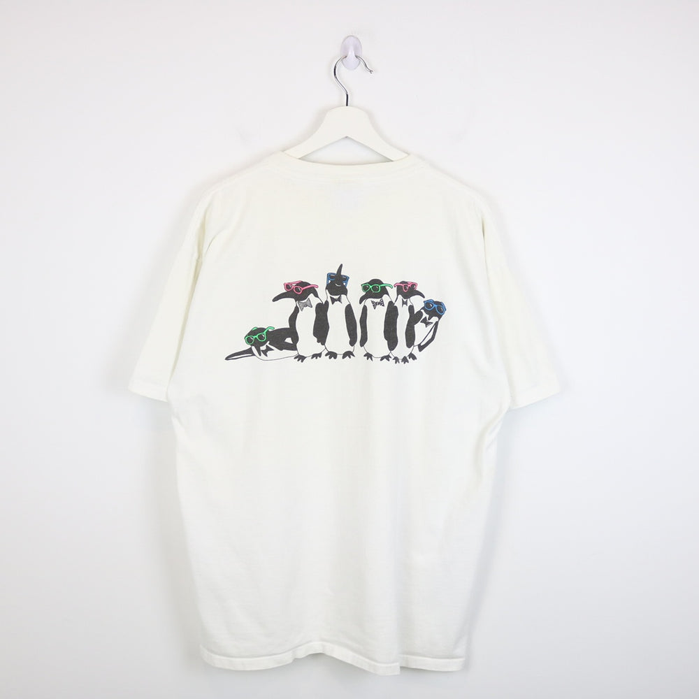 Vintage 90's Earls West Edmonton Penguin Tee - XL-NEWLIFE Clothing