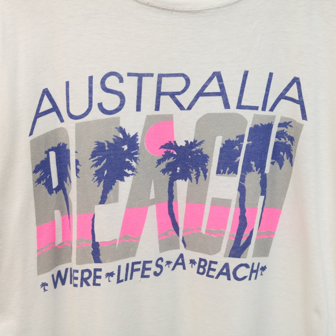 Vintage 90's Australia Beach Tee - M-NEWLIFE Clothing