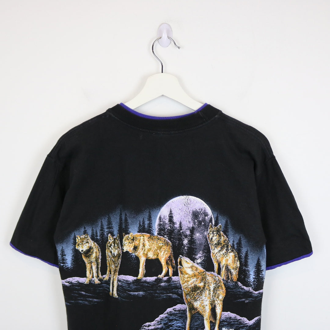 Vintage 1992 Alaska Wolf Nature Tee - M-NEWLIFE Clothing