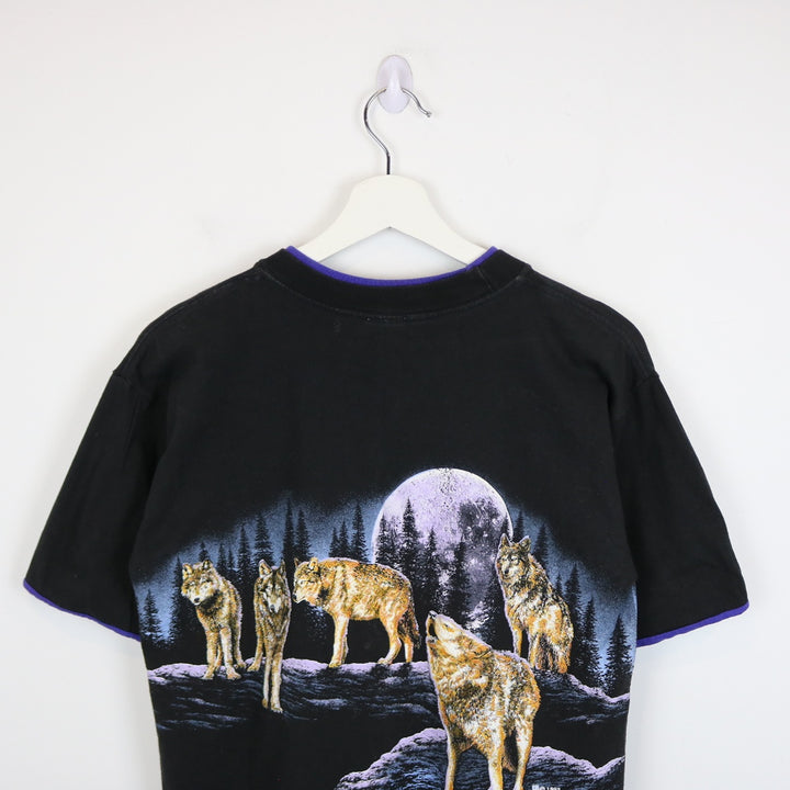 Vintage 1992 Alaska Wolf Nature Tee - M-NEWLIFE Clothing