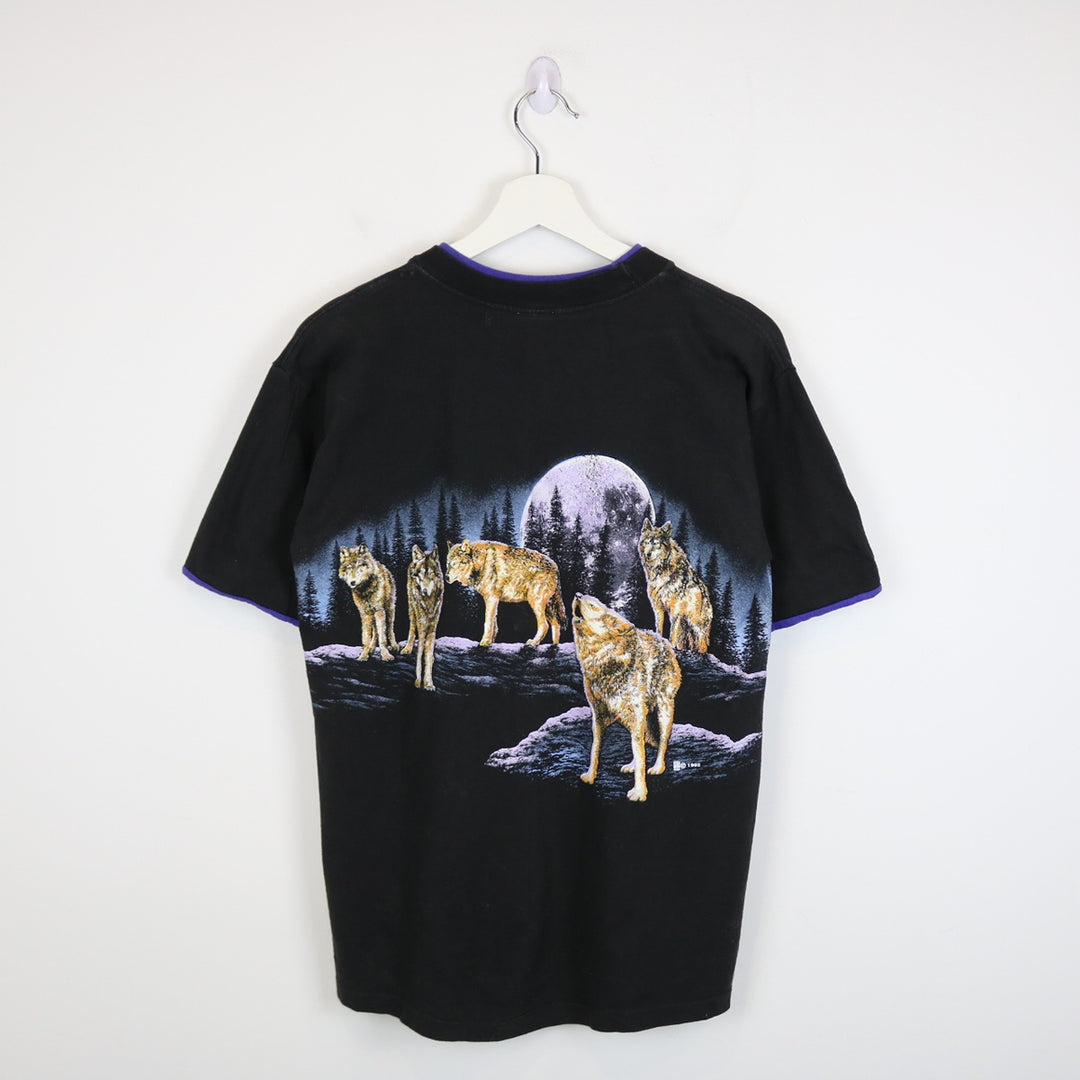 Vintage 1992 Alaska Wolf Nature Tee - M-NEWLIFE Clothing