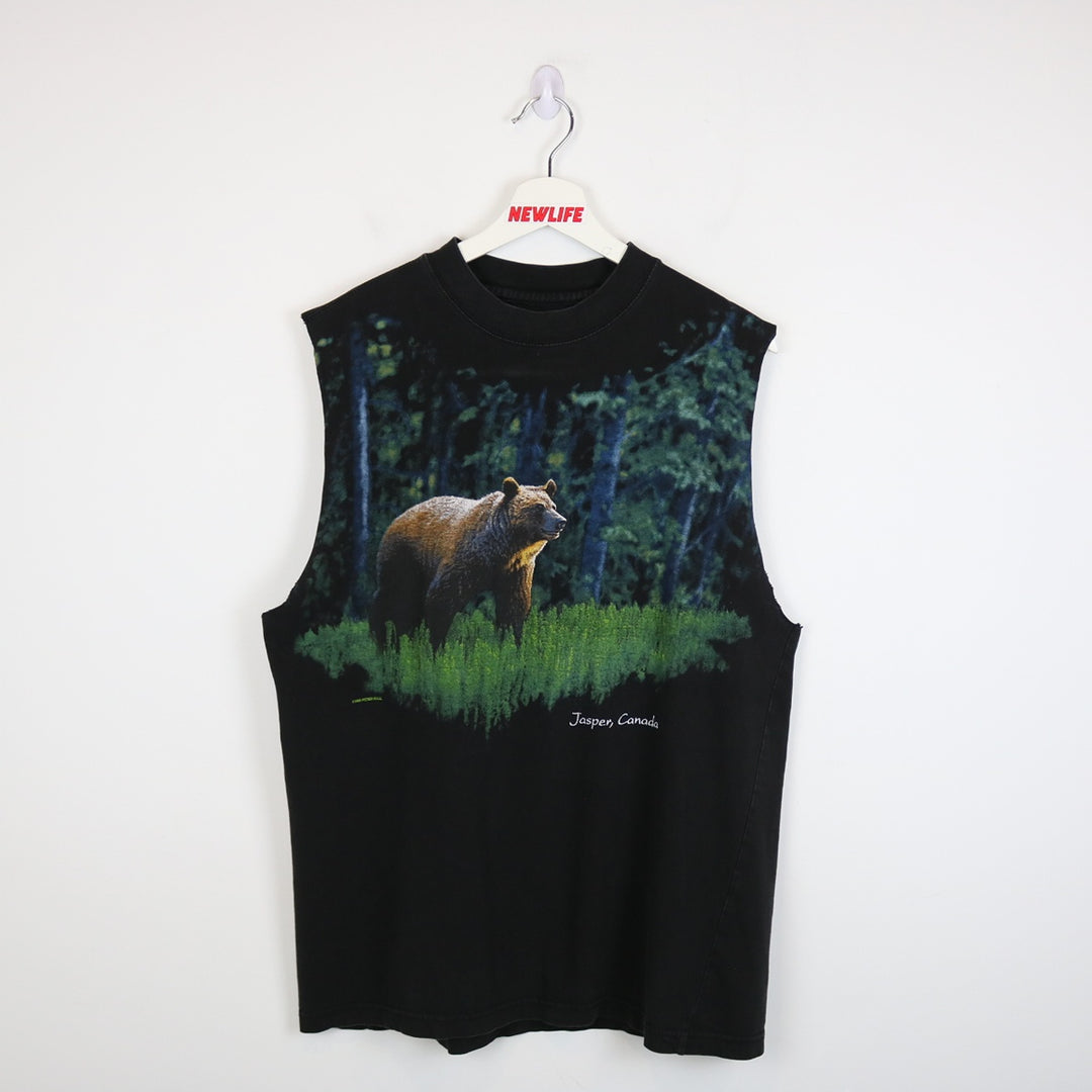 Vintage 1999 Grizzly Bear Jasper Tank Top - L-NEWLIFE Clothing