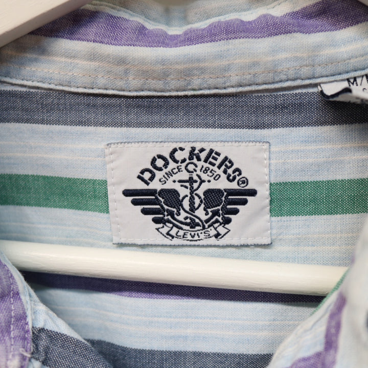 Vintage 90's Dockers Striped Button Up - M-NEWLIFE Clothing