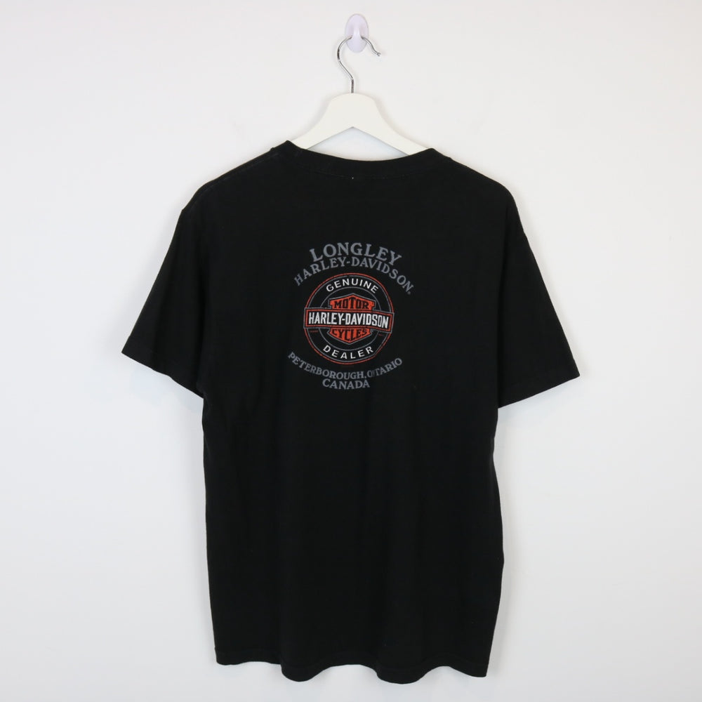 Harley Davidson Peterborough Ontario Tee - M-NEWLIFE Clothing