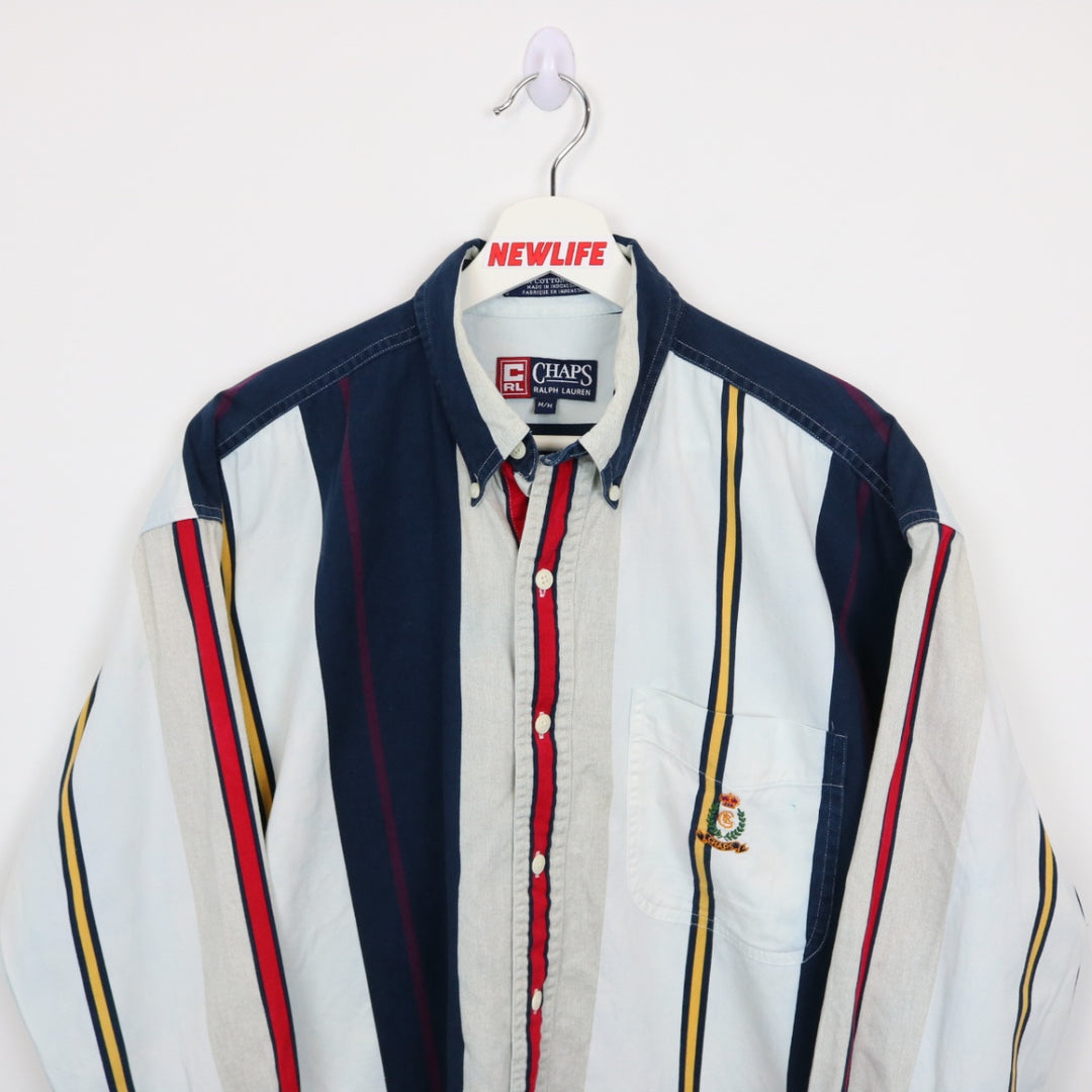 Vintage 90's Chaps Ralph Lauren Color Blocked Button Up - M-NEWLIFE Clothing