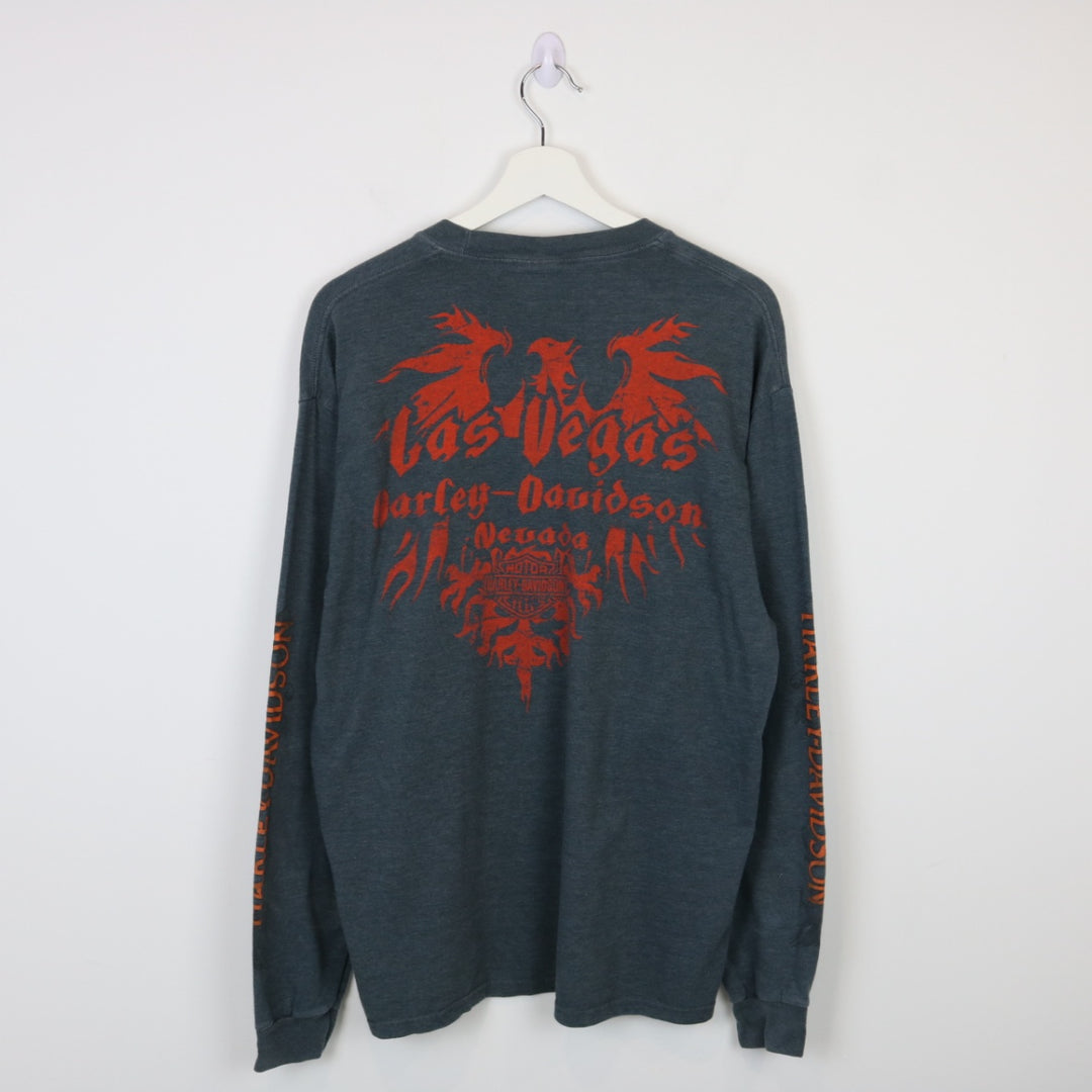 2011 Harley Davidson Las Vegas Long Sleeve Tee - L-NEWLIFE Clothing