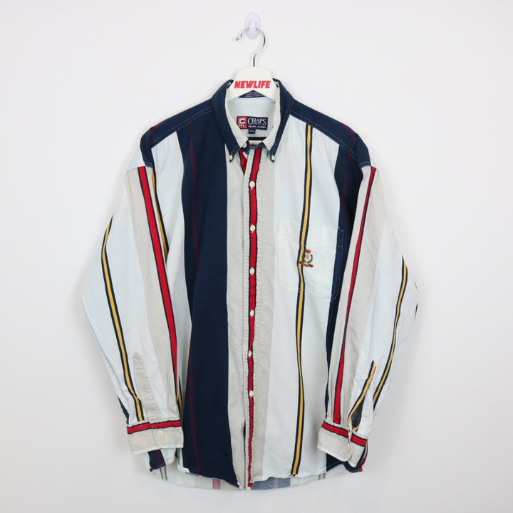 Vintage 90's Chaps Ralph Lauren Color Blocked Button Up - M-NEWLIFE Clothing