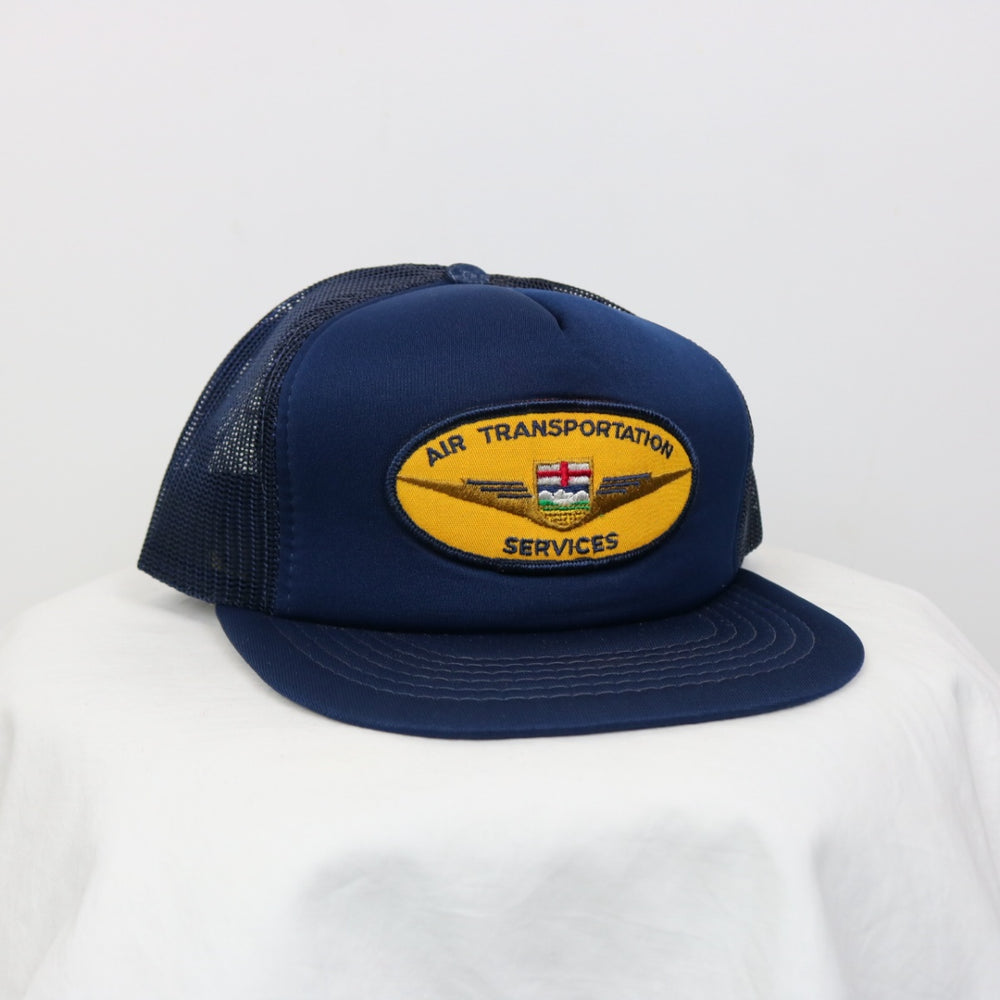 Vintage 80's Air Transportation Services Trucker Hat - OS-NEWLIFE Clothing