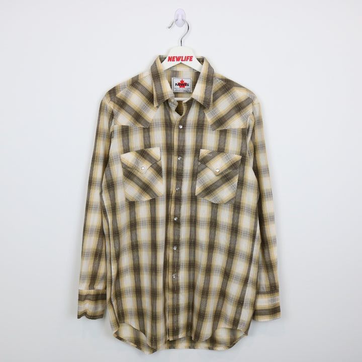 Vintage Western Plaid Button Up - S/M-NEWLIFE Clothing