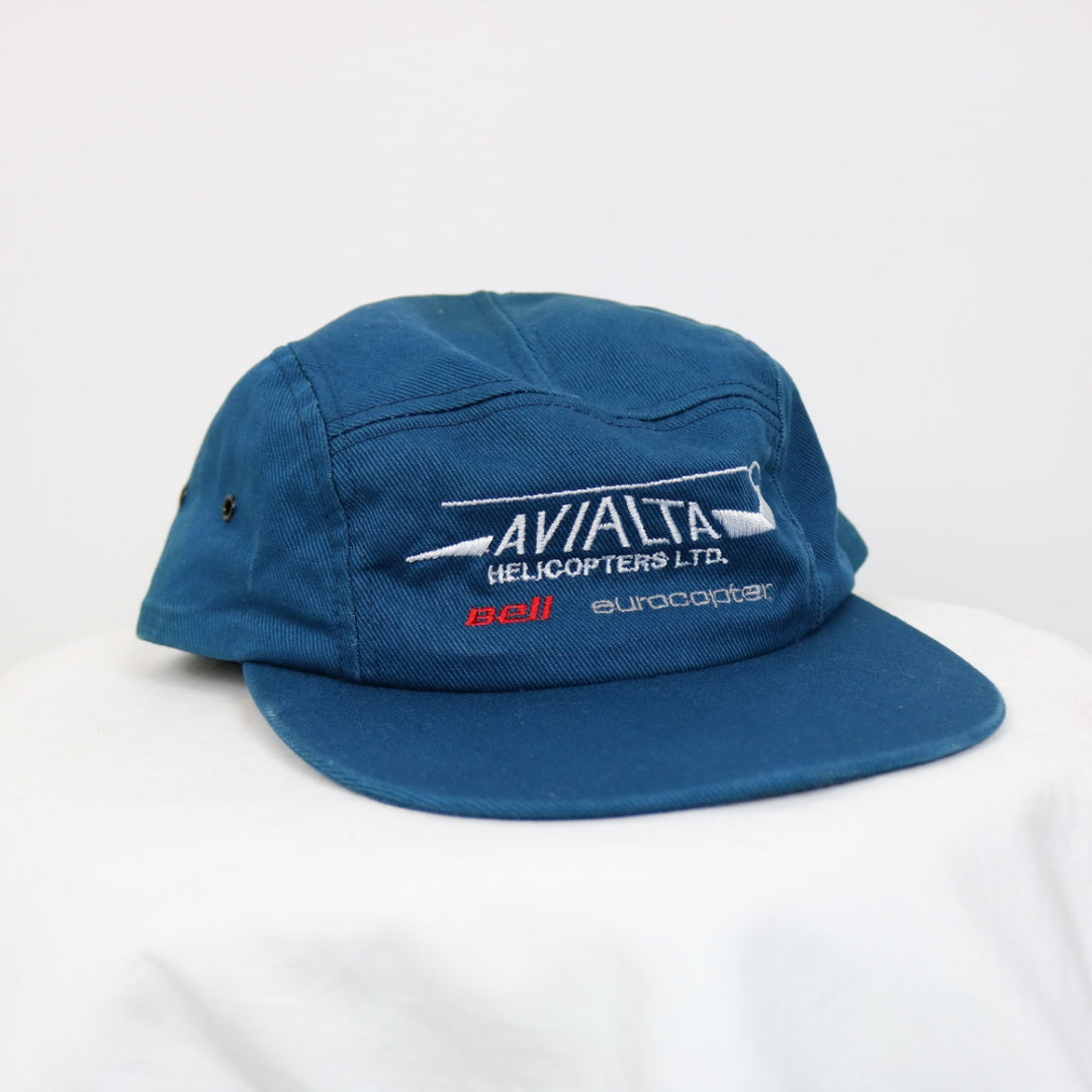 Vintage 90's Avialta Helicopters 5 Panel Hat - OS-NEWLIFE Clothing