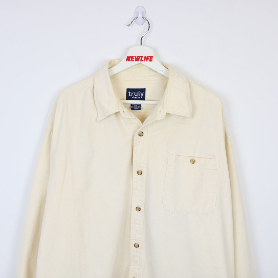 Vintage Truly Denim Button Up - XL-NEWLIFE Clothing