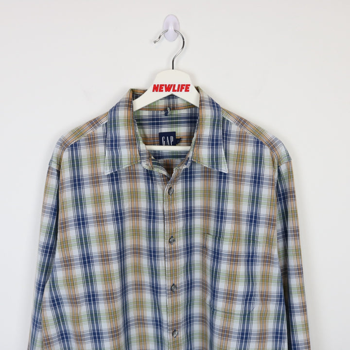 Vintage 2001 GAP Plaid Button Up - L-NEWLIFE Clothing