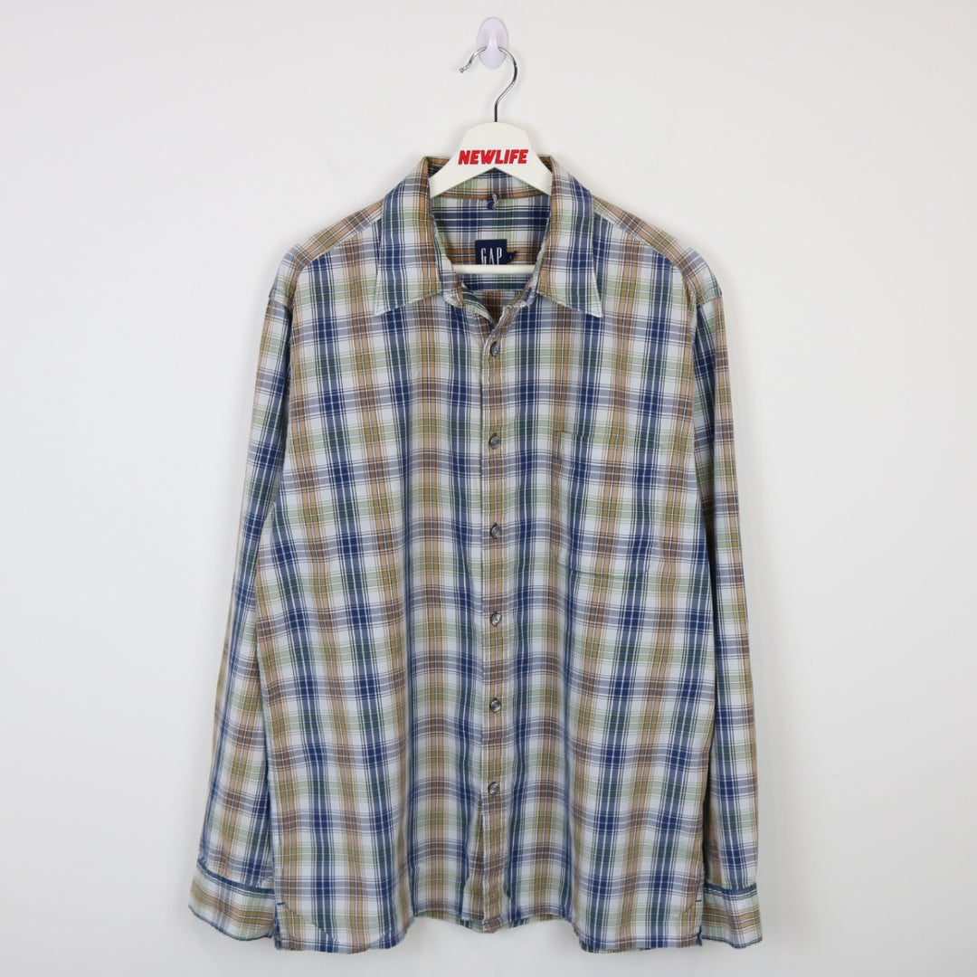 Vintage 2001 GAP Plaid Button Up - L-NEWLIFE Clothing