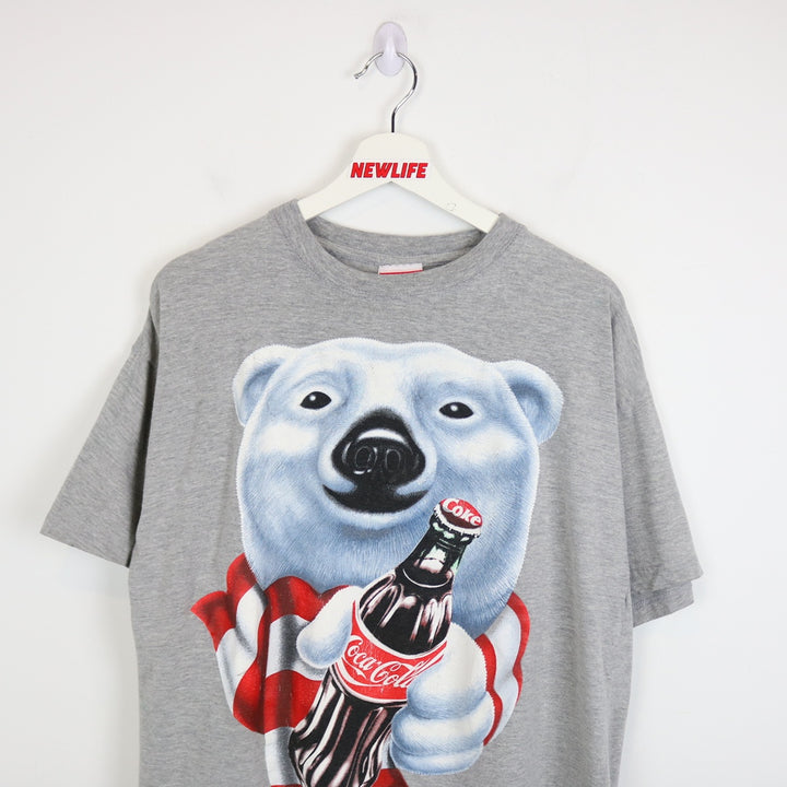 Vintage 1995 Coca Cola Polar Bear Tee - L-NEWLIFE Clothing