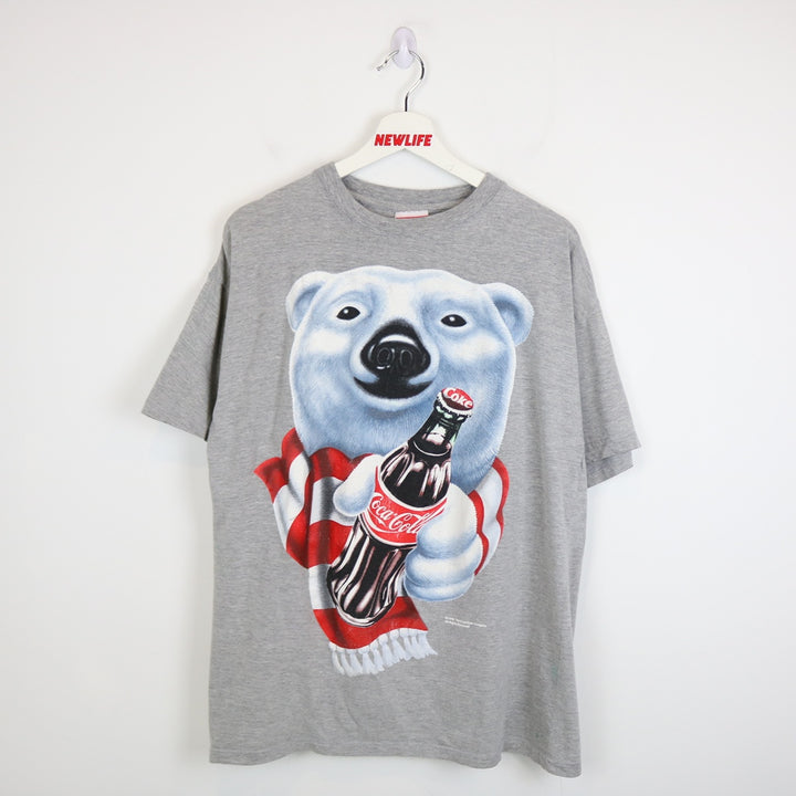 Vintage 1995 Coca Cola Polar Bear Tee - L-NEWLIFE Clothing