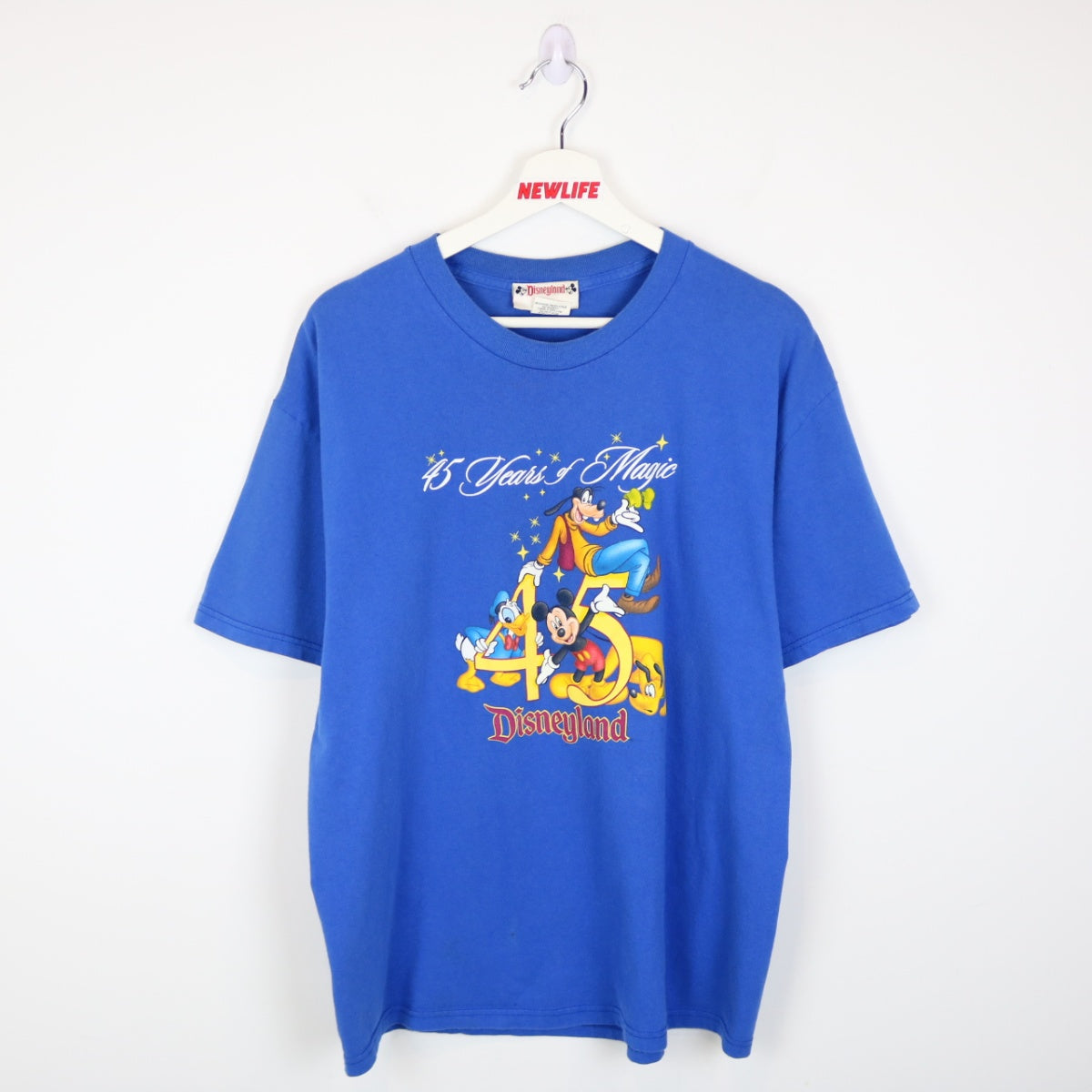 00s Disney Vintage 45 years majic スウェット Vintage 80s 90s Mickey Mouse Walt Disney Big Logo Sweatshirt