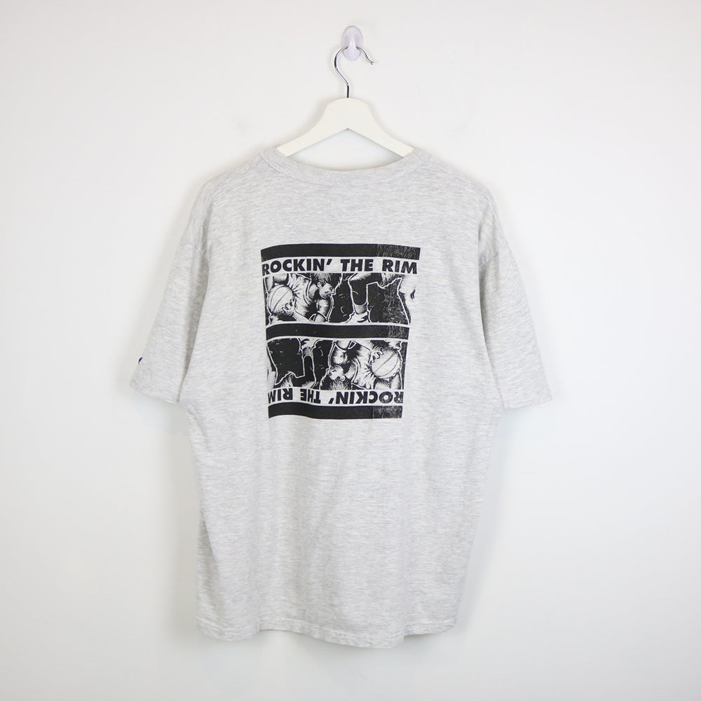 Vintage 90's Rockin' The Rim Basketball Tee - XL-NEWLIFE Clothing