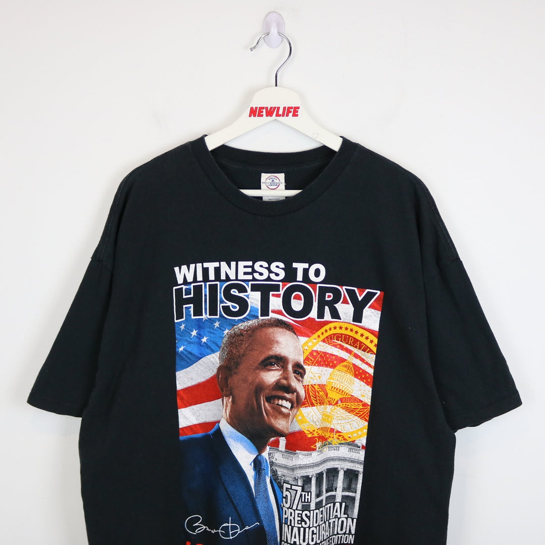 2013 Witness to History President Barack Obama Tee - XL-NEWLIFE Clothing