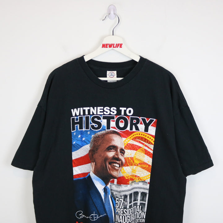 2013 Witness to History President Barack Obama Tee - XL-NEWLIFE Clothing