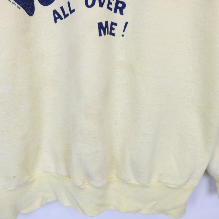 Vintage 1989 My Dog Walks All Over Me Crewneck - S-NEWLIFE Clothing