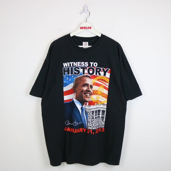 2013 Witness to History President Barack Obama Tee - XL-NEWLIFE Clothing