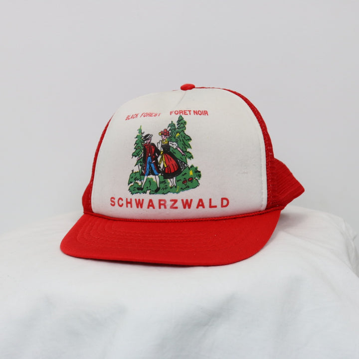 Vintage 80's Black Forest Schwarzwald Trucker Hat - OS-NEWLIFE Clothing