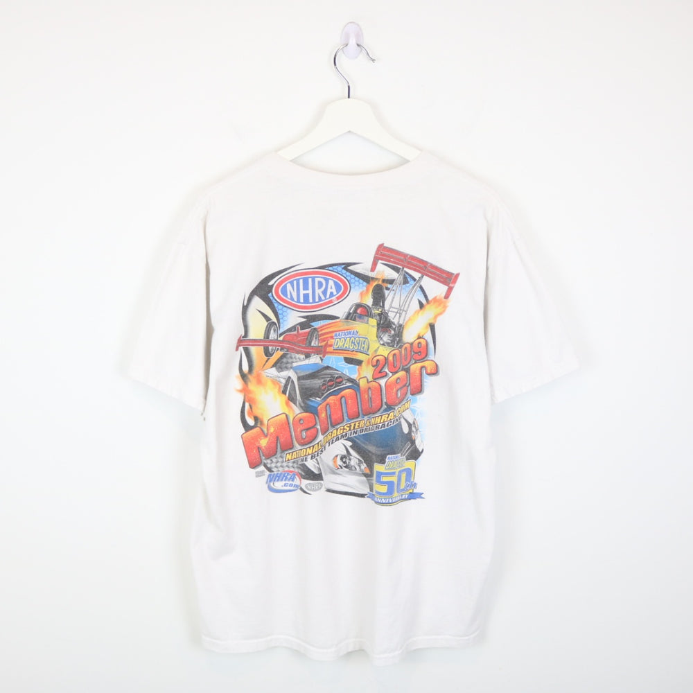 Vintage 2009 NHRA Drag Racing Tee - L-NEWLIFE Clothing