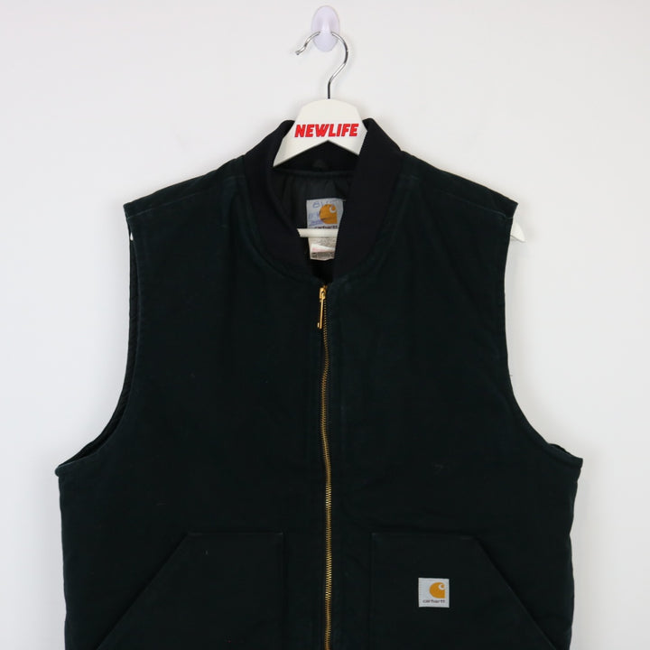 Vintage Carhartt Quilt Lined Work Vest - L-NEWLIFE Clothing