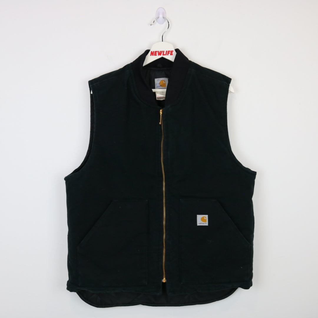 Vintage Carhartt Quilt Lined Work Vest - L-NEWLIFE Clothing