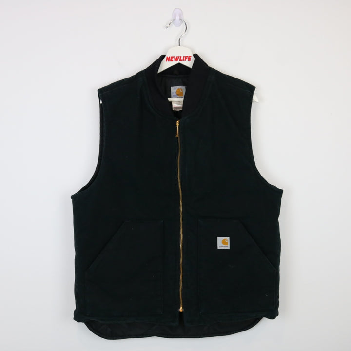 Vintage Carhartt Quilt Lined Work Vest - L-NEWLIFE Clothing