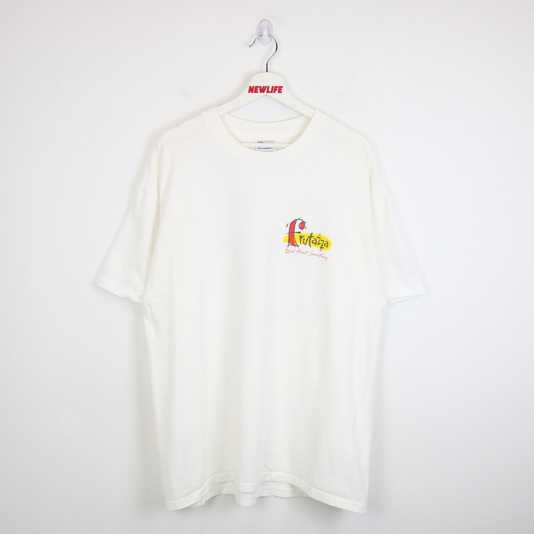 Vintage 90's Frutaza Fruit Smoothies Tee - XL-NEWLIFE Clothing