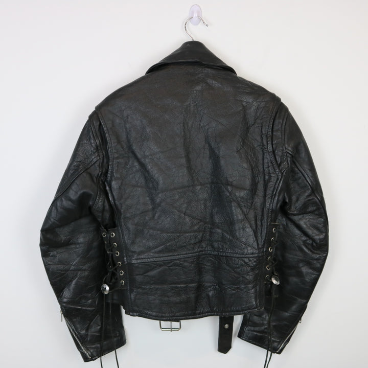 Vintage Leather Biker Jacket - S-NEWLIFE Clothing