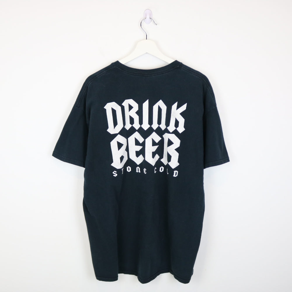 Vintage 00's Stone Cold Steve Austin Drink Beer Tee - XL-NEWLIFE Clothing