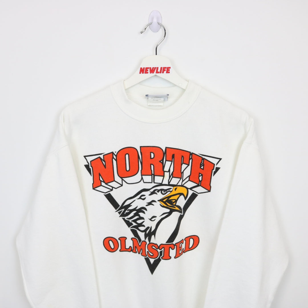 Vintage 90's North Olmsted Eagle Crewneck - M-NEWLIFE Clothing