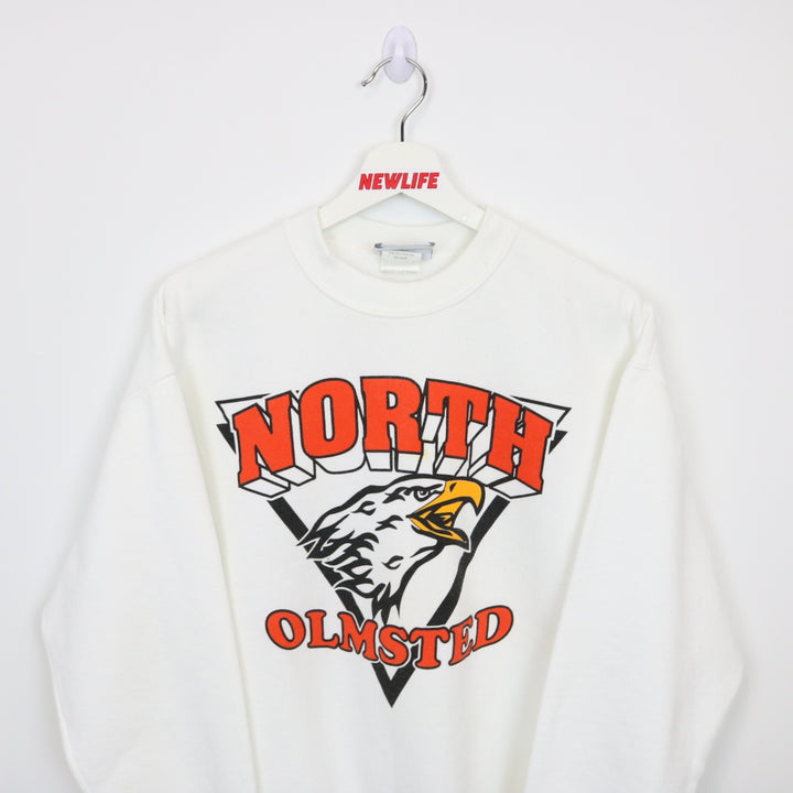 Vintage 90's North Olmsted Eagle Crewneck - M-NEWLIFE Clothing