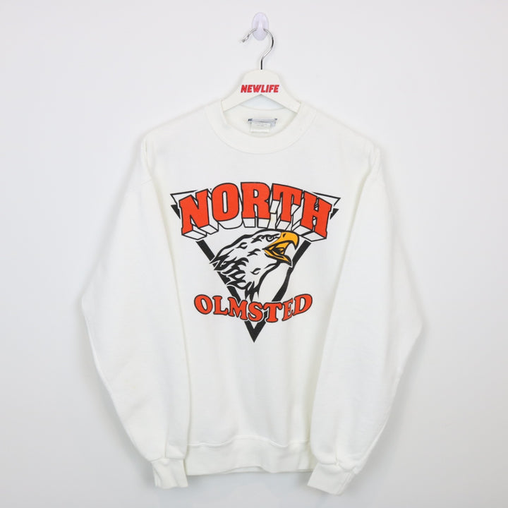 Vintage 90's North Olmsted Eagle Crewneck - M-NEWLIFE Clothing