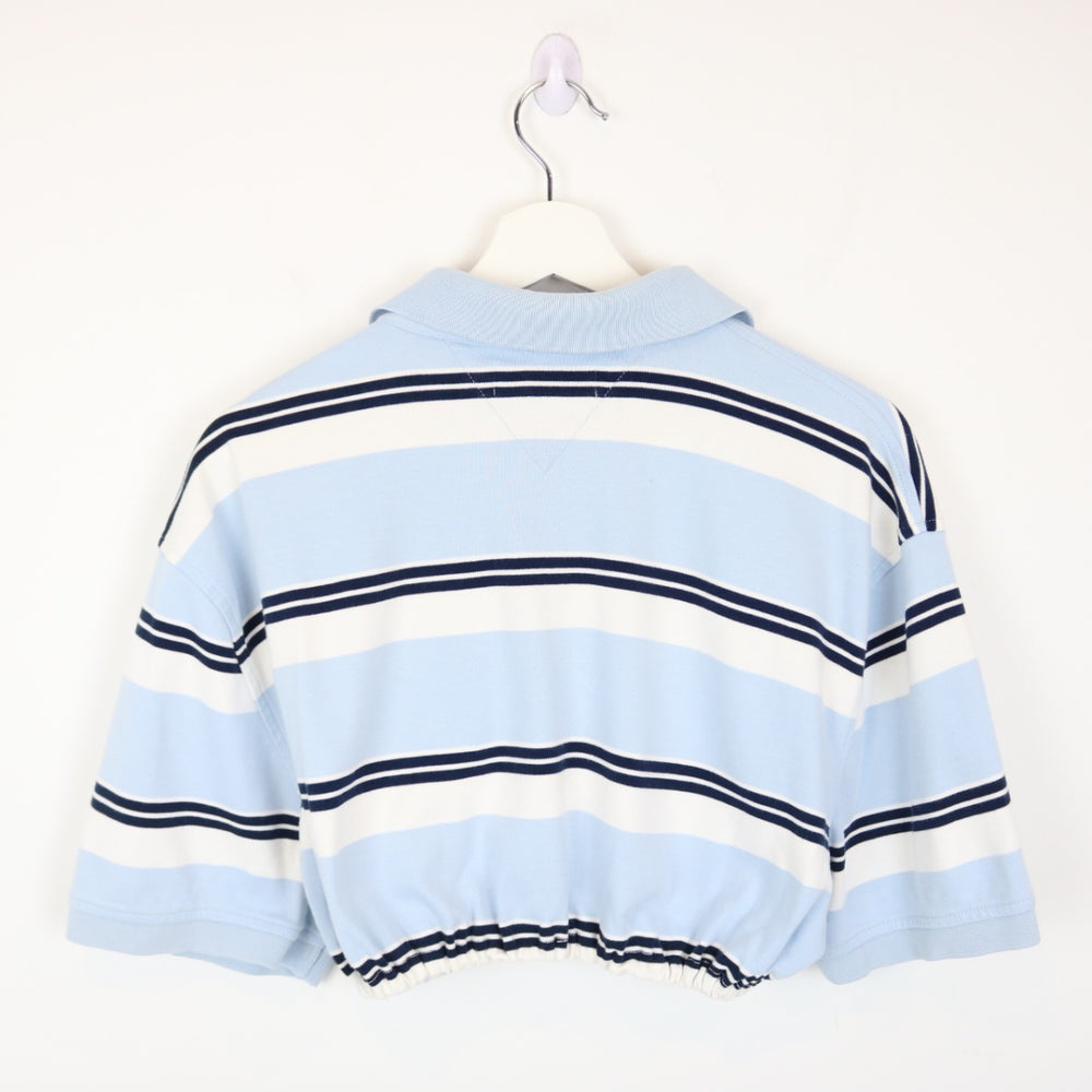 Reworked Tommy Hilfiger Cropped Polo Shirt - XL-NEWLIFE Clothing