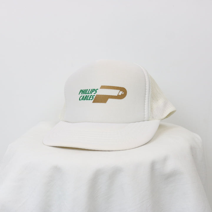 Vintage 80's Phillips Cables Trucker Hat - OS-NEWLIFE Clothing