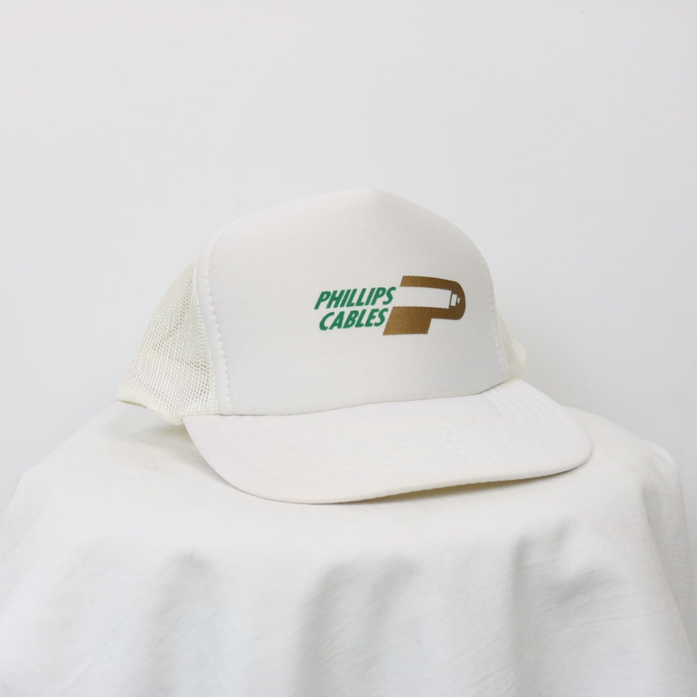 Vintage 80's Phillips Cables Trucker Hat - OS-NEWLIFE Clothing