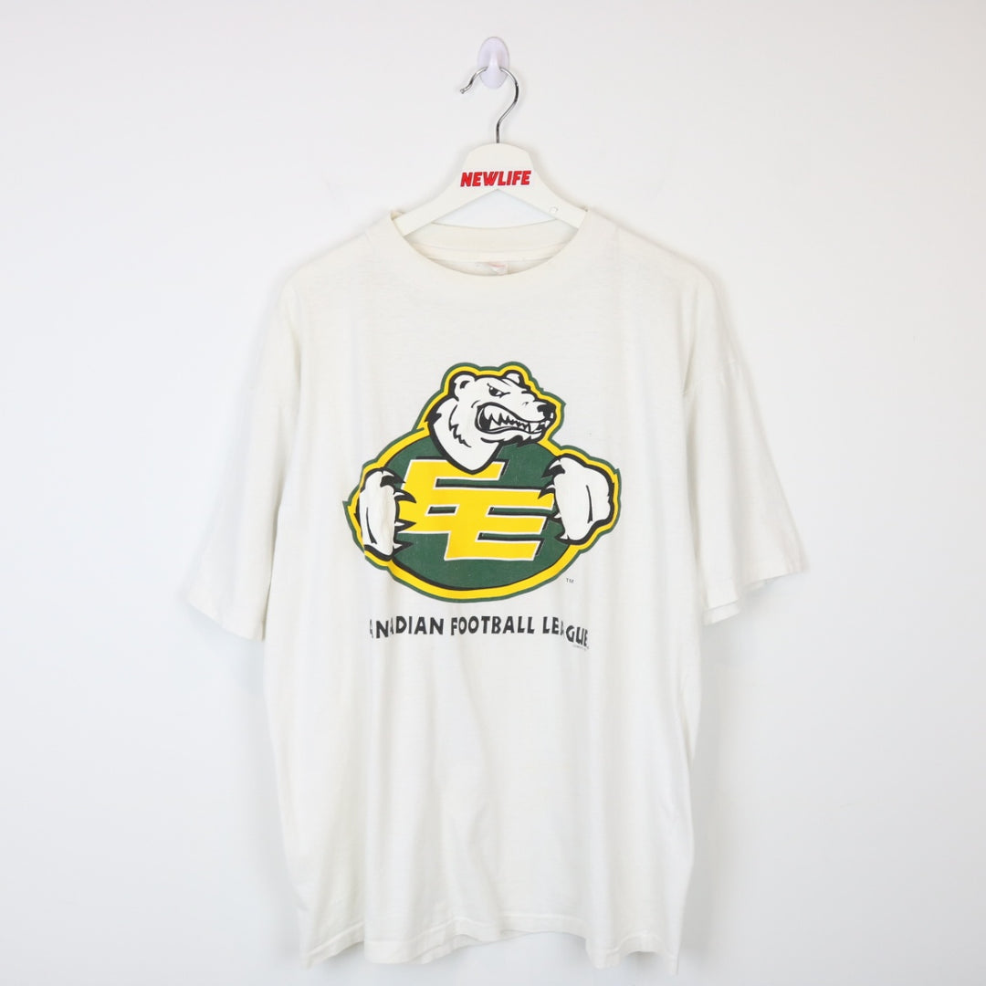 Vintage 1996 Edmonton Elks Football Tee - XL-NEWLIFE Clothing