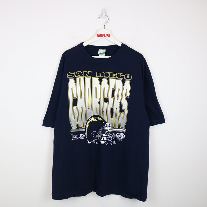 Vintage 1994 San Diego Chargers NFL Tee - XXL-NEWLIFE Clothing
