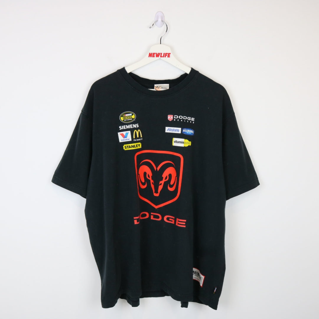 Vintage 00's Dodge Kasey Kahne Nascar Racing Tee - XXL-NEWLIFE Clothing