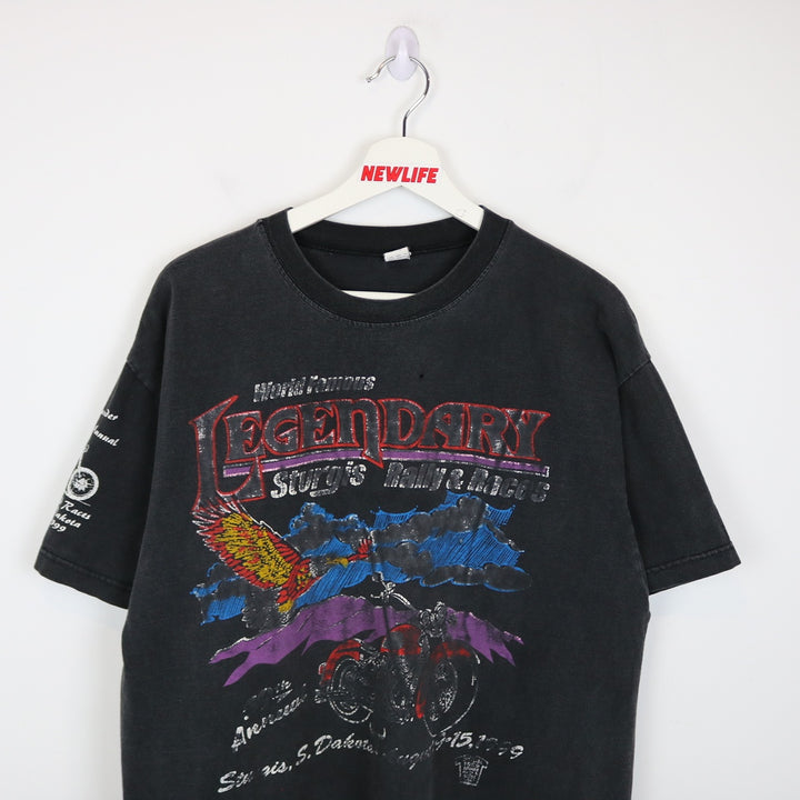 Vintage 1999 Legendary Sturgis Rally Biker Tee - XL-NEWLIFE Clothing