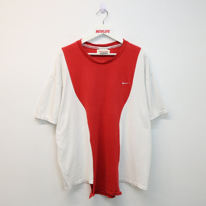 Reworked Vintage 00's Nike Mini Swoosh Tee - XXL-NEWLIFE Clothing