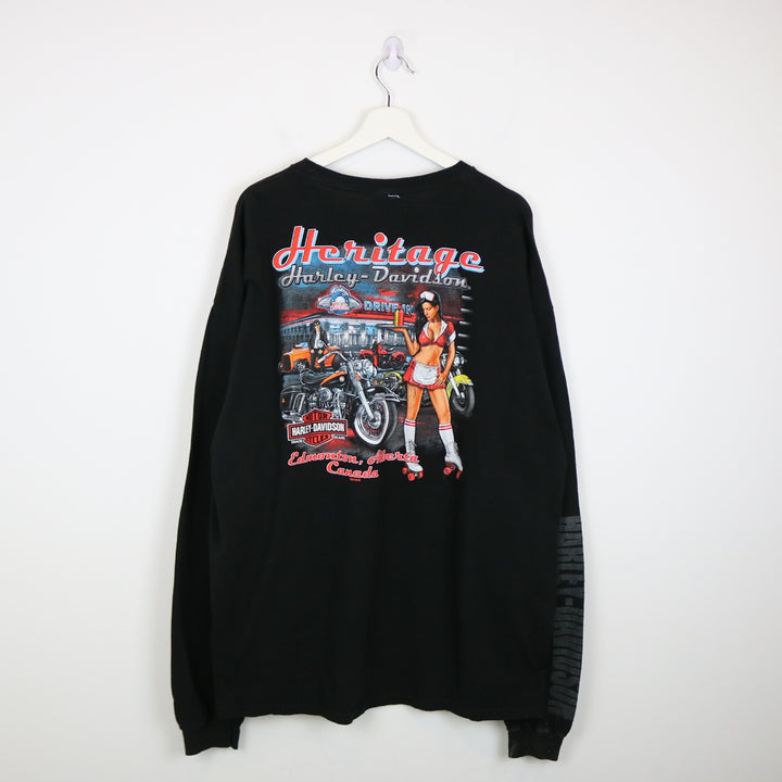 2013 Harley Davidson Edmonton Alberta Long Sleeve Tee - 3XL-NEWLIFE Clothing