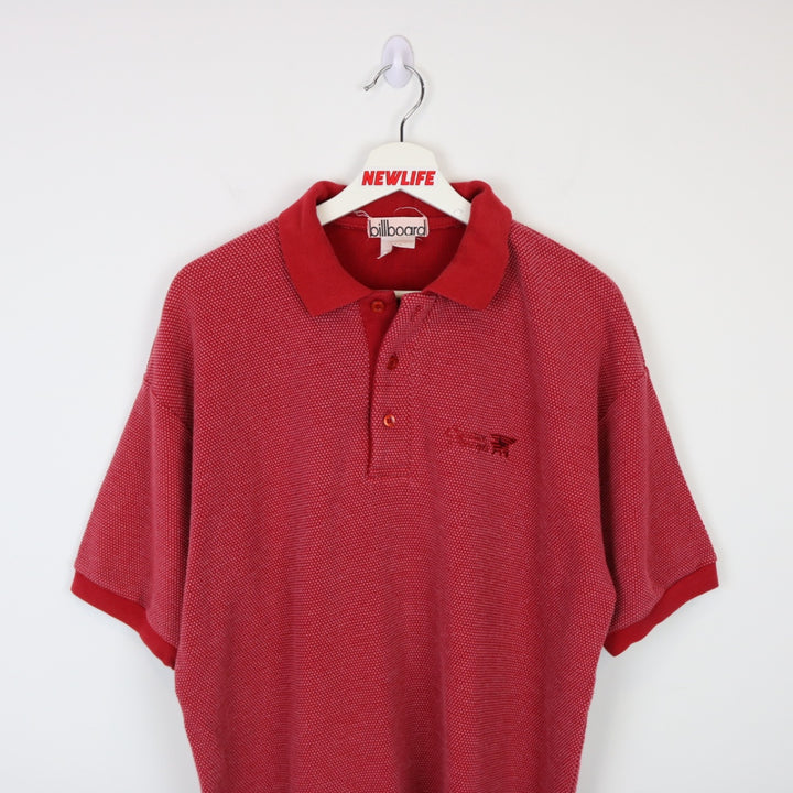 Vintage 90's Billboard Textured Polo Shirt - L-NEWLIFE Clothing