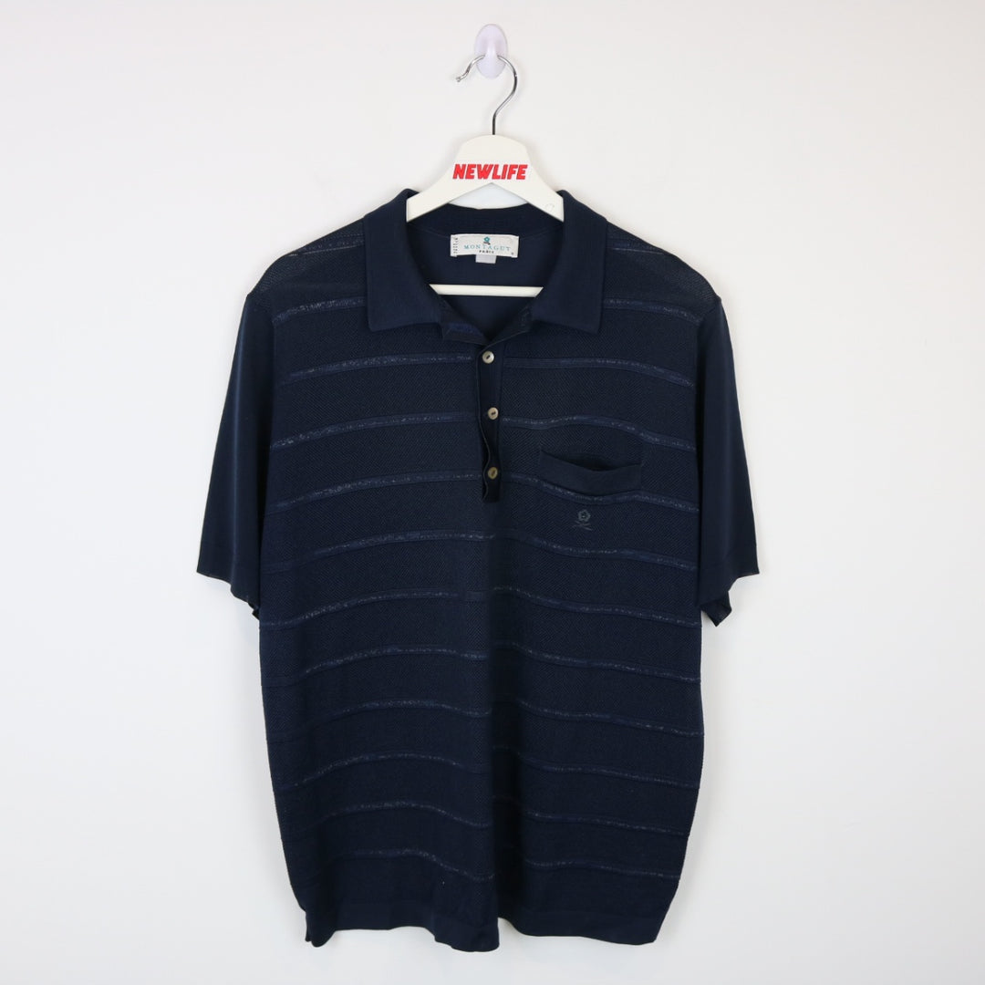 Vintage Montagut Striped Polo Shirt - M/L-NEWLIFE Clothing