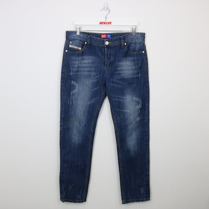 Vintage Y2K Diesel x Adidas Denim Jeans - 36"-NEWLIFE Clothing