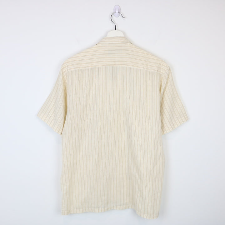 Vintage Manhattan Striped Short Sleeve Button Up - S-NEWLIFE Clothing